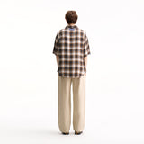 PLAID SHORT-SLEEVE SHIRT