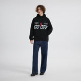 14oz DESIZED SELVEDGE RAW WIDE-LEG JEANS-NAVY