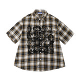 PLAID SHORT-SLEEVE SHIRT