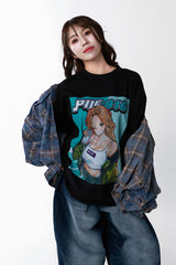 Pile X GO OFF Collaboration Front Print T-shirt
