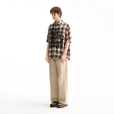 PLAID SHORT-SLEEVE SHIRT