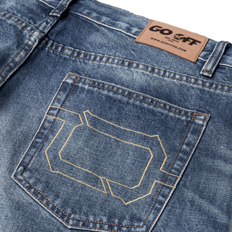 VINTAGE WHISKER WIDE-STRAIGHT JEANS