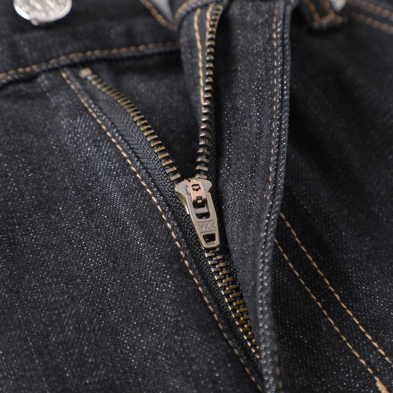 14oz DESIZED SELVEDGE RAW WIDE-LEG JEANS-INDIGO