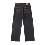 14oz DESIZED SELVEDGE RAW WIDE-LEG JEANS-INDIGO