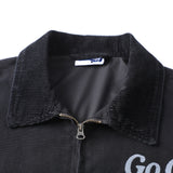 WASHED 14oz CROPPED DETROIT WORK JACKER